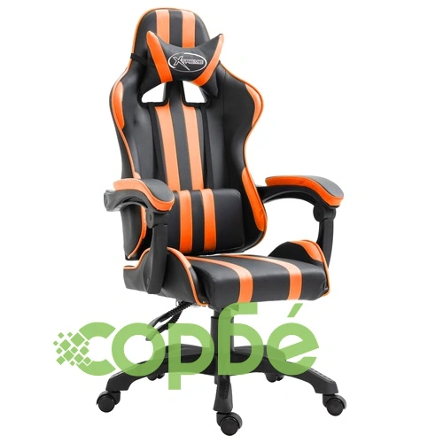 Геймърски стол, оранжево, изкуствена кожа ➤ топ цена ➤ sorbe.bg