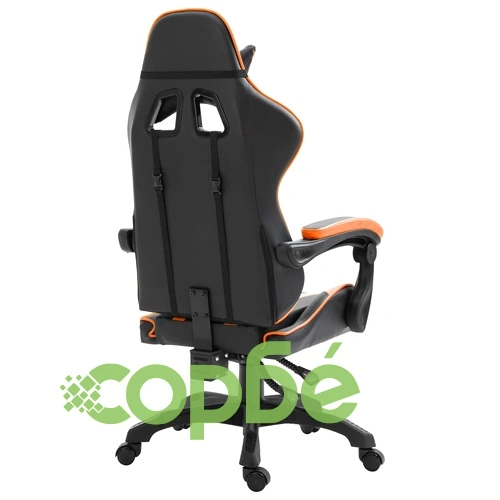 Геймърски стол, оранжево, изкуствена кожа ➤ топ цена ➤ sorbe.bg