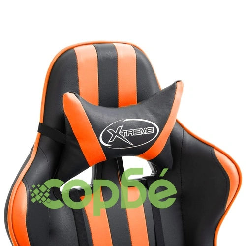 Геймърски стол, оранжево, изкуствена кожа ➤ топ цена ➤ sorbe.bg