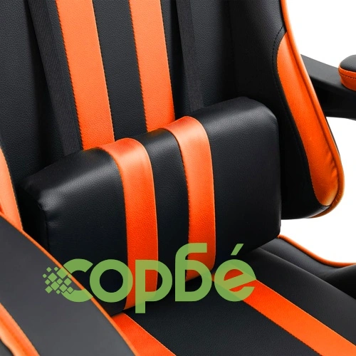 Геймърски стол, оранжево, изкуствена кожа ➤ топ цена ➤ sorbe.bg