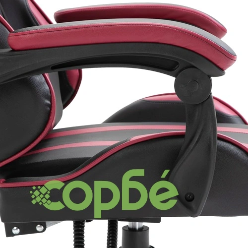 Геймърски стол, виненочервено, изкуствена кожа ➤ топ цена ➤ sorbe.bg