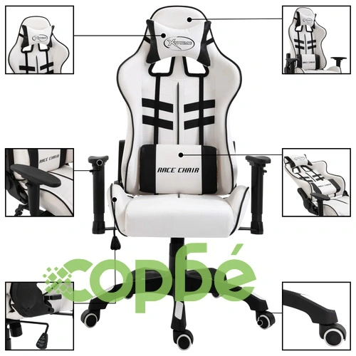 Геймърски стол, черно, изкуствена кожа ➤ топ цена ➤ sorbe.bg