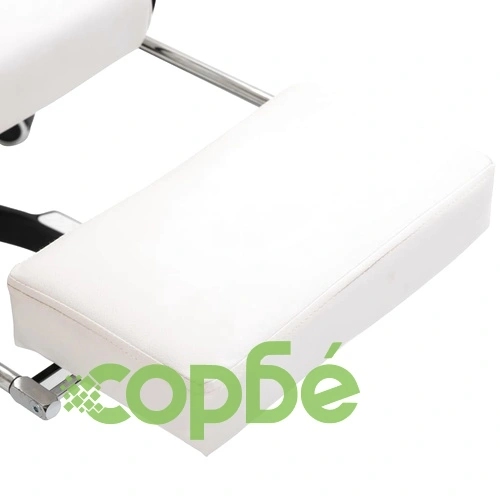 Геймърски стол с подложка за крака, черно, изкуствена кожа ➤ топ цена ➤ sorbe.bg