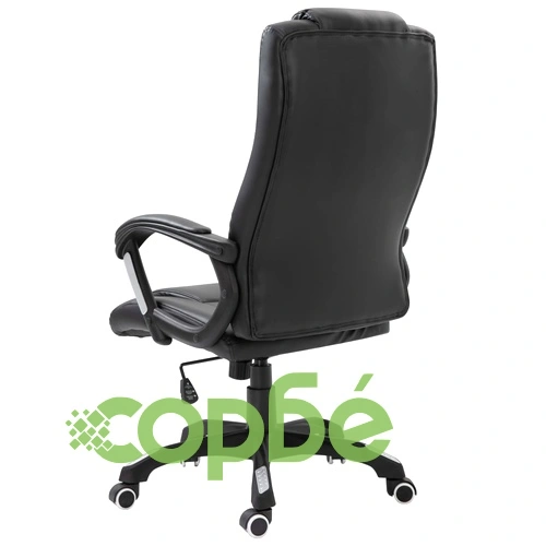 Офис стол, черен, изкуствена кожа ➤ топ цена ➤ sorbe.bg
