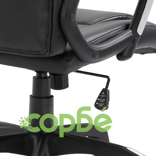 Офис стол, черен, изкуствена кожа ➤ топ цена ➤ sorbe.bg