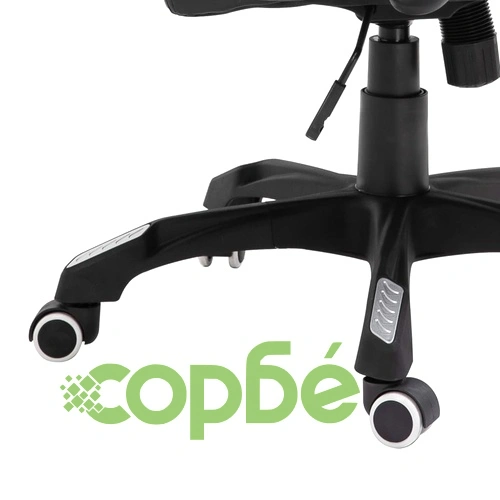 Офис стол, черен, изкуствена кожа ➤ топ цена ➤ sorbe.bg