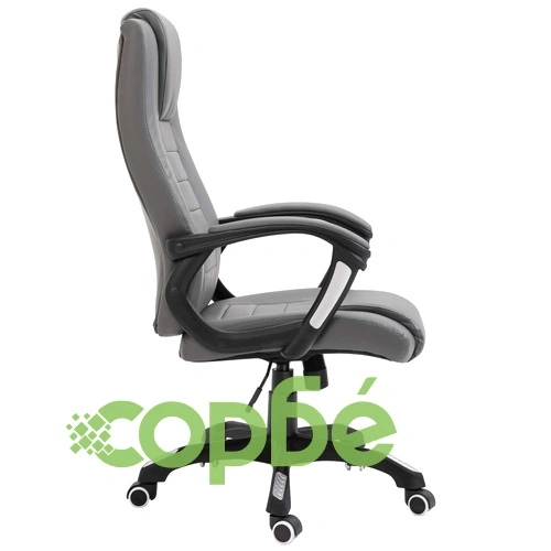 Офис стол, антрацит, изкуствена кожа ➤ топ цена ➤ sorbe.bg