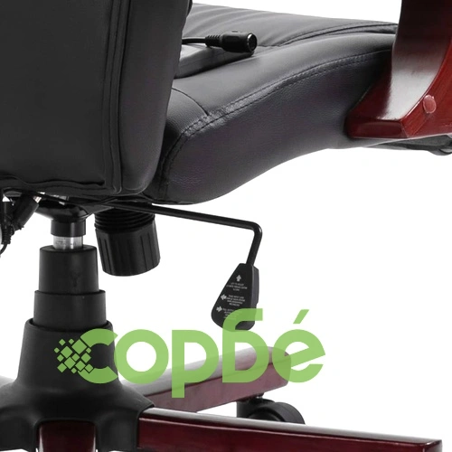 Офис стол, черен, изкуствена кожа ➤ топ цена ➤ sorbe.bg