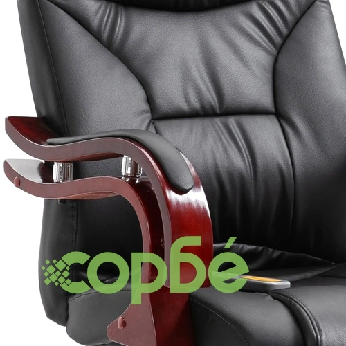 Офис стол, черен, изкуствена кожа ➤ топ цена ➤ sorbe.bg