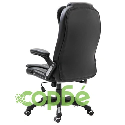 Офис стол, черен, изкуствена кожа ➤ топ цена ➤ sorbe.bg