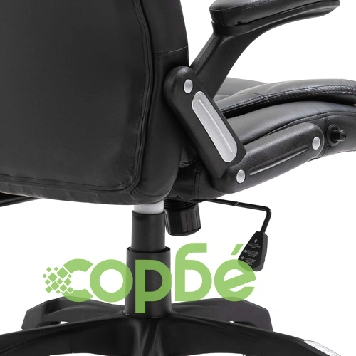 Офис стол, черен, изкуствена кожа ➤ топ цена ➤ sorbe.bg