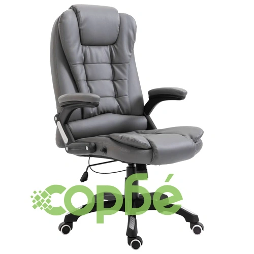 Офис стол, антрацит, изкуствена кожа ➤ топ цена ➤ sorbe.bg