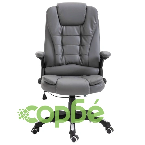 Офис стол, антрацит, изкуствена кожа ➤ топ цена ➤ sorbe.bg