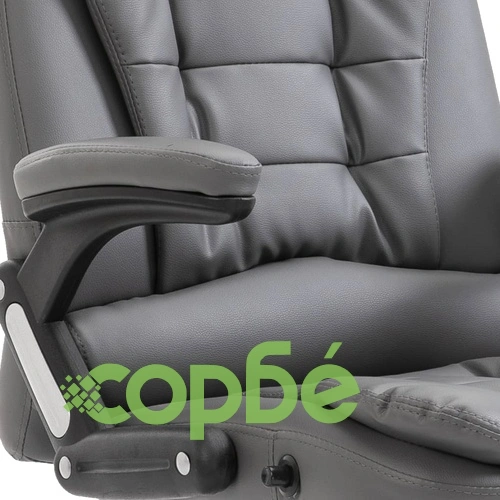 Офис стол, антрацит, изкуствена кожа ➤ топ цена ➤ sorbe.bg