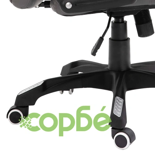 Офис стол, антрацит, изкуствена кожа ➤ топ цена ➤ sorbe.bg