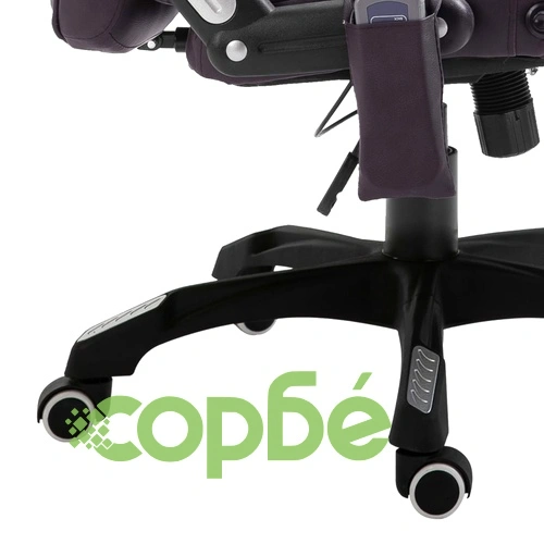 Масажен офис стол, кафяв, изкуствена кожа ➤ топ цена ➤ sorbe.bg