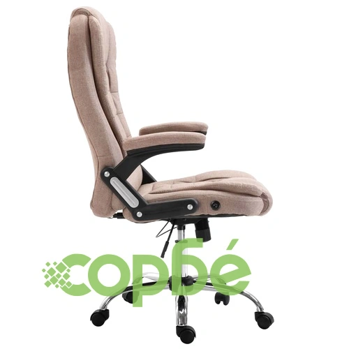 Офис стол, таупе, полиестер ➤ топ цена ➤ sorbe.bg