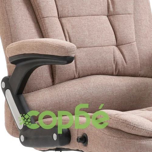 Офис стол, таупе, полиестер ➤ топ цена ➤ sorbe.bg