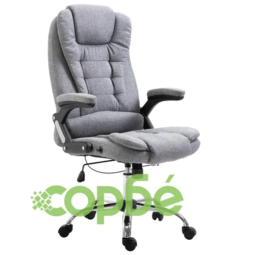 Офис стол, сив, полиестер ➤ топ цена ➤ sorbe.bg