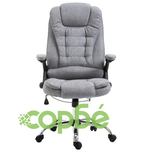 Офис стол, сив, полиестер ➤ топ цена ➤ sorbe.bg