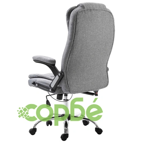 Офис стол, сив, полиестер ➤ топ цена ➤ sorbe.bg