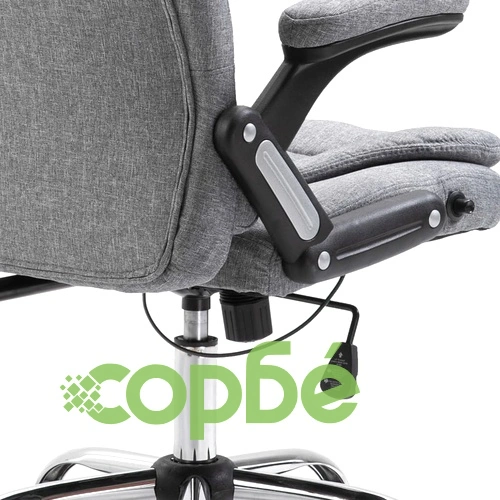 Офис стол, сив, полиестер ➤ топ цена ➤ sorbe.bg