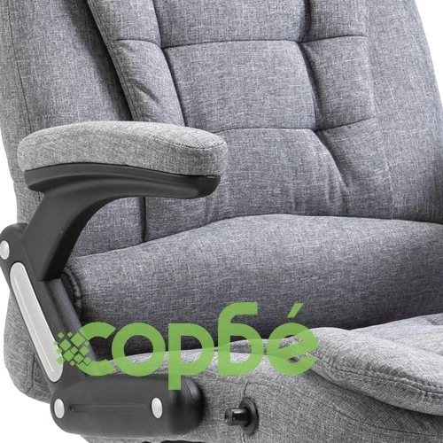 Офис стол, сив, полиестер ➤ топ цена ➤ sorbe.bg