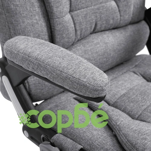 Масажен офис стол, сив, полиестер ➤ топ цена ➤ sorbe.bg