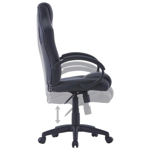 Геймърски стол, сиво, изкуствена кожа ➤ топ цена ➤ sorbe.bg