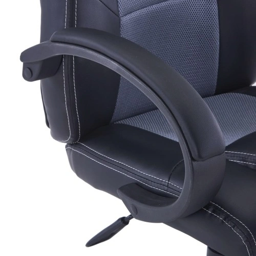 Геймърски стол, сиво, изкуствена кожа ➤ топ цена ➤ sorbe.bg