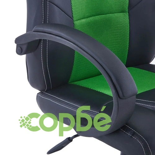 Геймърски стол, зелено, изкуствена кожа ➤ топ цена ➤ sorbe.bg