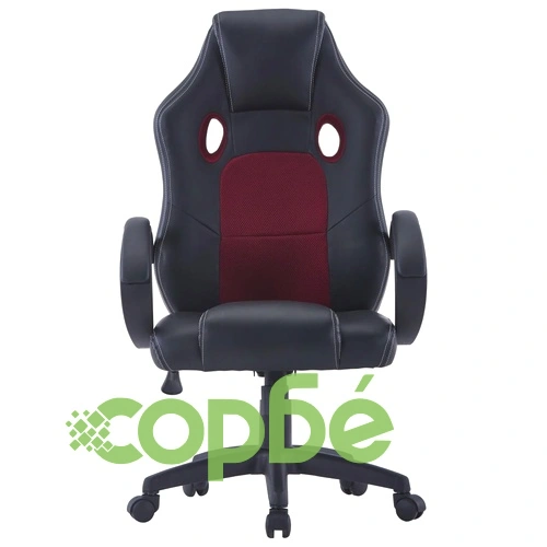 Геймърски стол, виненочервено, изкуствена кожа ➤ топ цена ➤ sorbe.bg