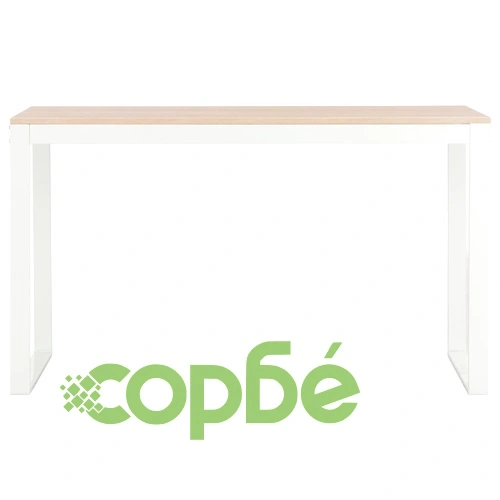 Компютърно бюро, бяло и цвят дъб, 120x60x70 см ➤ топ цена ➤ sorbe.bg