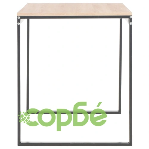 Компютърно бюро, черно и цвят дъб, 120x60x70 см ➤ топ цена ➤ sorbe.bg