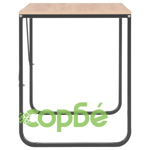 Компютърно бюро, черно и цвят дъб, 120x60x73 см ➤ топ цена ➤ sorbe.bg