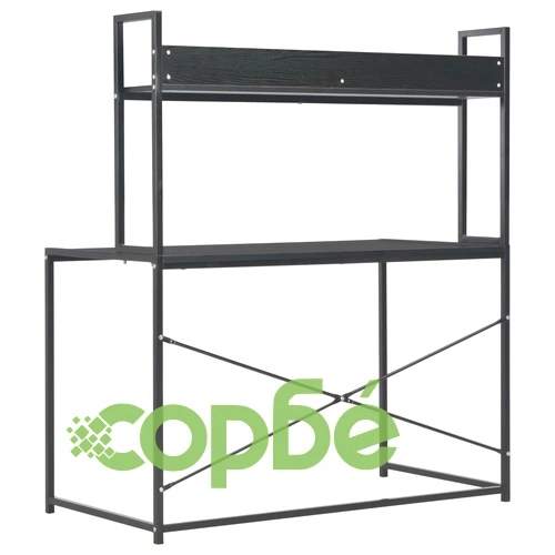 Компютърно бюро, черно, 120x60x138 см ➤ топ цена ➤ sorbe.bg