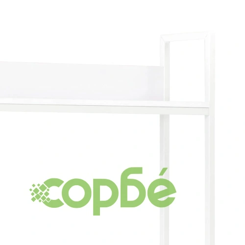 Компютърно бюро, бяло, 120x60x138 см ➤ топ цена ➤ sorbe.bg