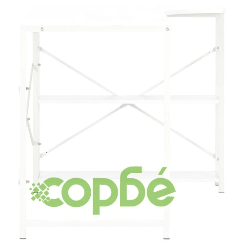 Компютърно бюро, бяло, 120x72x70 см ➤ топ цена ➤ sorbe.bg