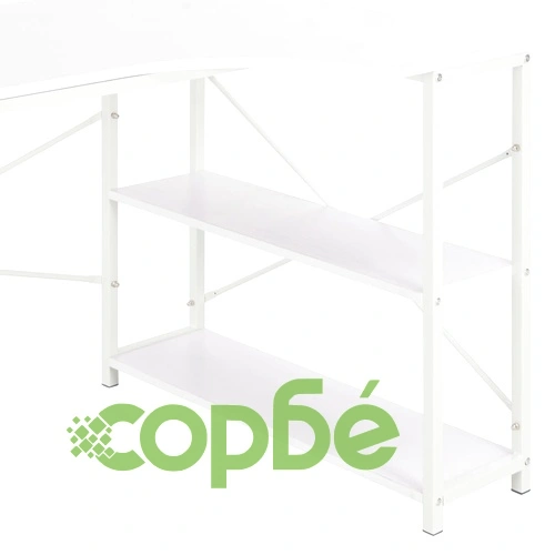 Компютърно бюро, бяло, 120x72x70 см ➤ топ цена ➤ sorbe.bg