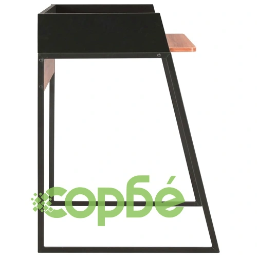 Бюро, черно и кафяво, 90x60x88 см ➤ топ цена ➤ sorbe.bg