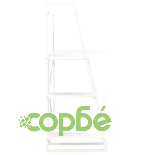 Бюро с модул с рафтове, бяло, 102x50x117 см ➤ топ цена ➤ sorbe.bg