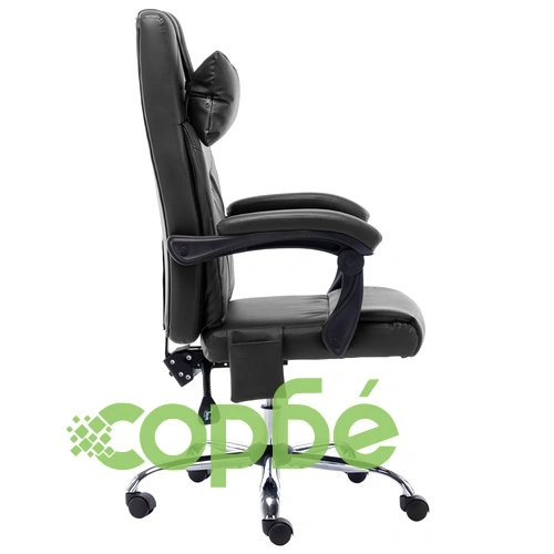 Масажен офис стол, черен, изкуствена кожа ➤ топ цена ➤ sorbe.bg