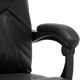 Масажен офис стол, черен, изкуствена кожа