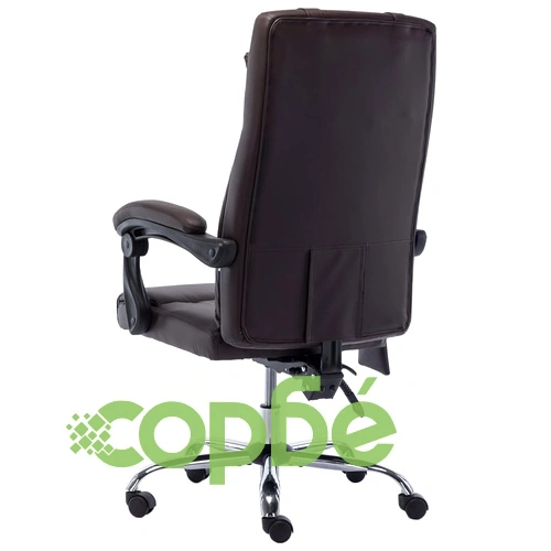 Масажен офис стол, кафяв, изкуствена кожа ➤ топ цена ➤ sorbe.bg