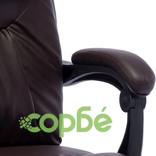 Масажен офис стол, кафяв, изкуствена кожа ➤ топ цена ➤ sorbe.bg