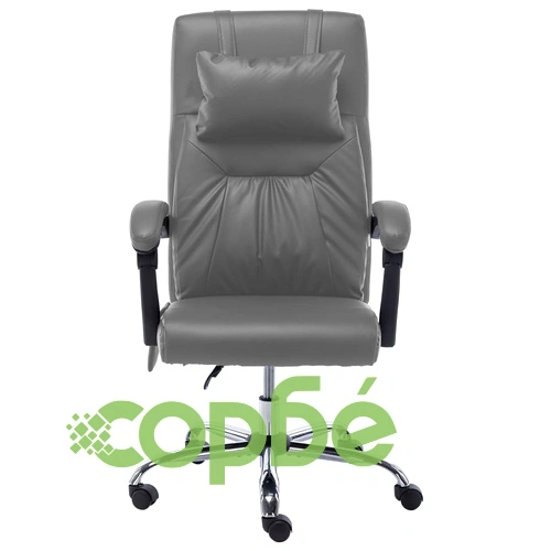 Масажен офис стол, антрацит, изкуствена кожа ➤ топ цена ➤ sorbe.bg