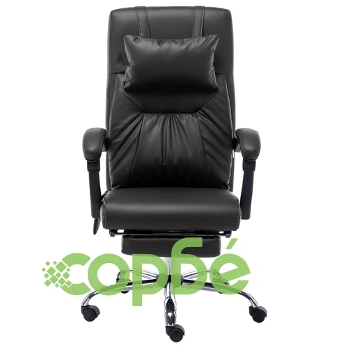 Масажен офис стол, черен, изкуствена кожа ➤ топ цена ➤ sorbe.bg