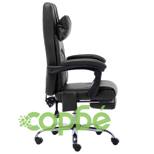 Масажен офис стол, черен, изкуствена кожа ➤ топ цена ➤ sorbe.bg