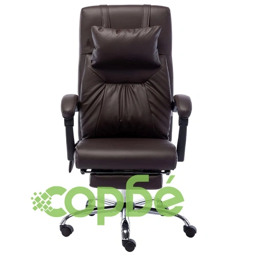 Масажен офис стол, кафяв, изкуствена кожа ➤ топ цена ➤ sorbe.bg