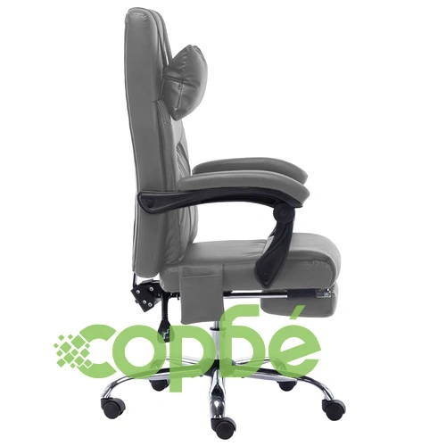 Масажен офис стол, антрацит, изкуствена кожа ➤ топ цена ➤ sorbe.bg